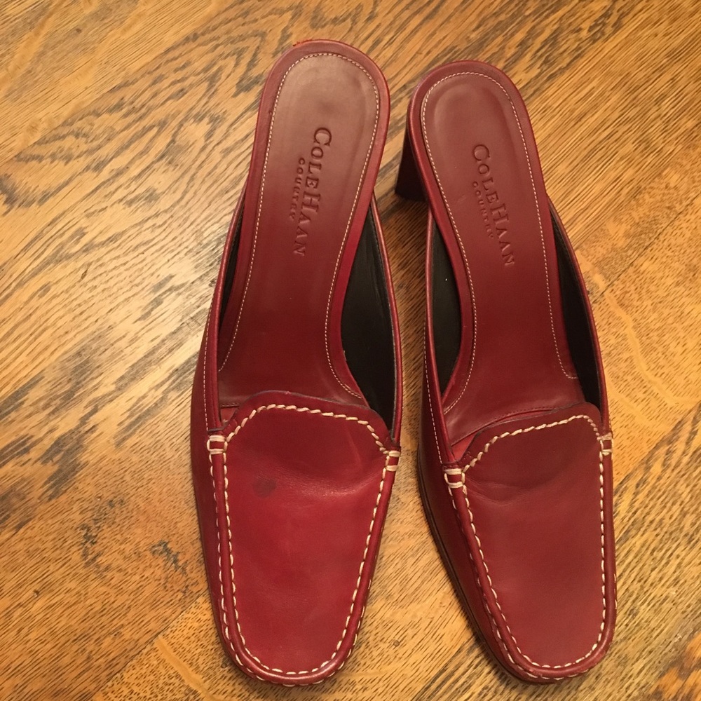 Cole Haan Country Burgandy slip on Size 8.5